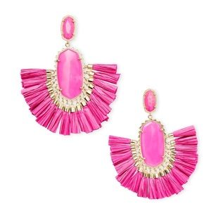 Kendra Scott Kristen Tassel Earring in Gold & Pink